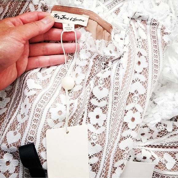 đNWTđ FL&L WHITE LACE MINI DRESS - Picture 8 of 8